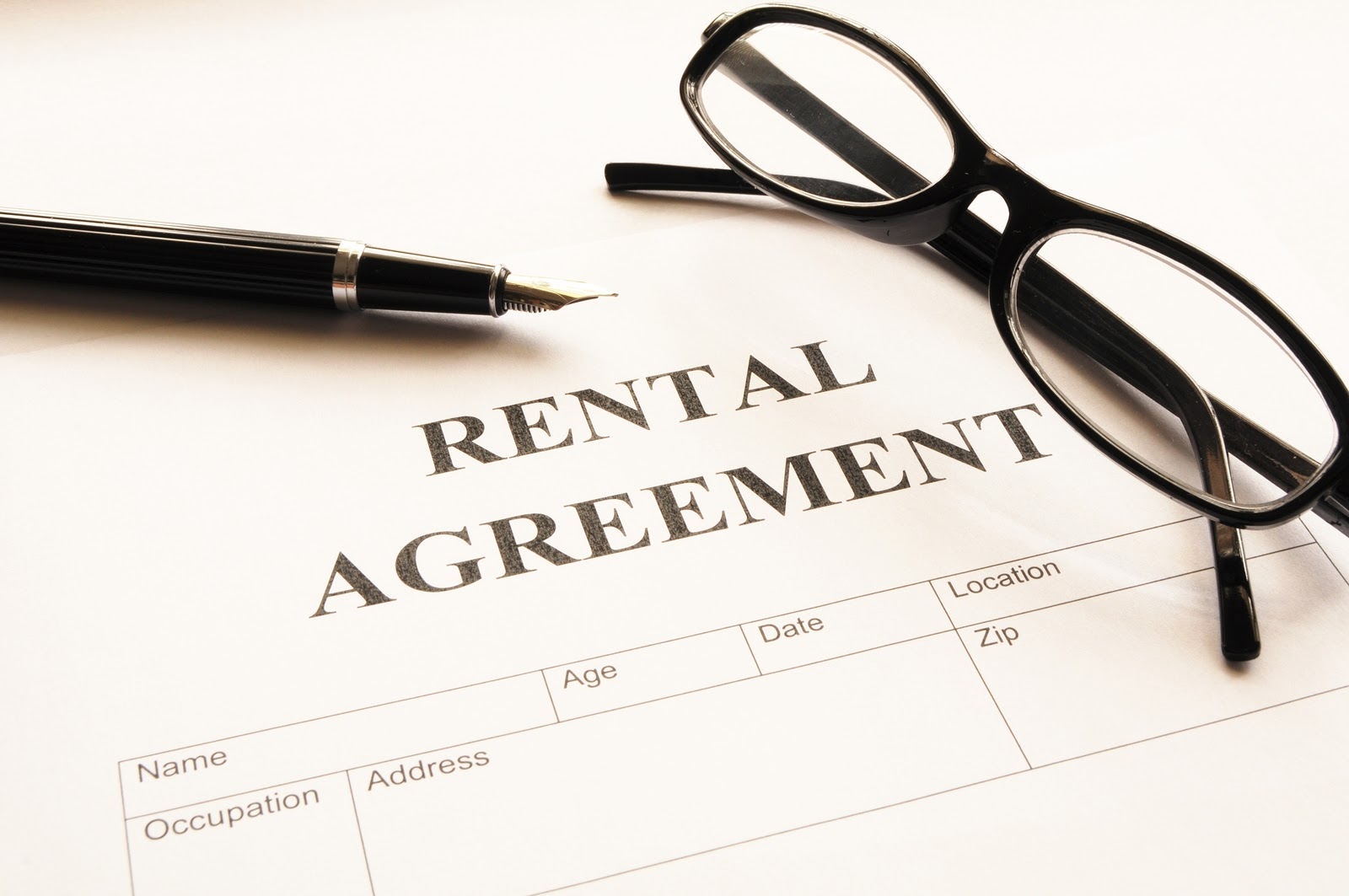 A rental agreement after hiring a property manager.